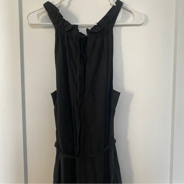 Banana Republic Black Ruffled Tiered Halter Sundress‎ - Image 4
