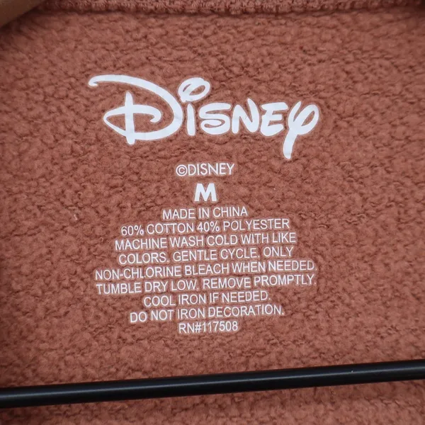 Disney Bambi Graphic Sweatshirt Brown Terracotta Crewneck Pullover Medium - Image 3