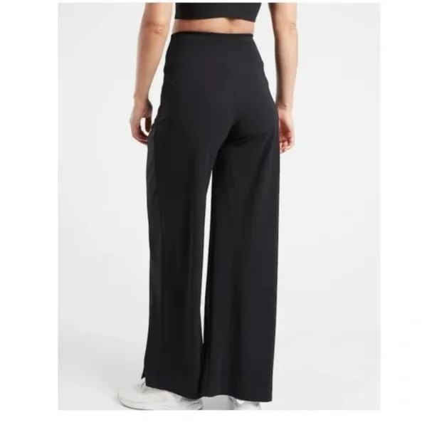 Athleta Cosmic Wide Leg Pants in Black Size 12 - Image 2