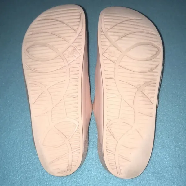 𝅺EVA flat pink comfortable double buckle slide sandals size 40 9 1/2-10 (US) - Image 4