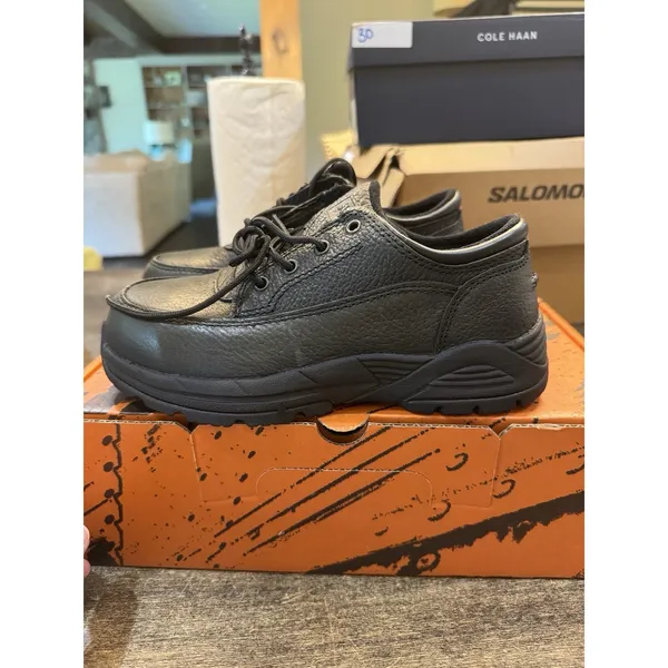 NEW RED‎ WING WORX Composite TOE SHOES SIZE 5.5 M Black - Image 3