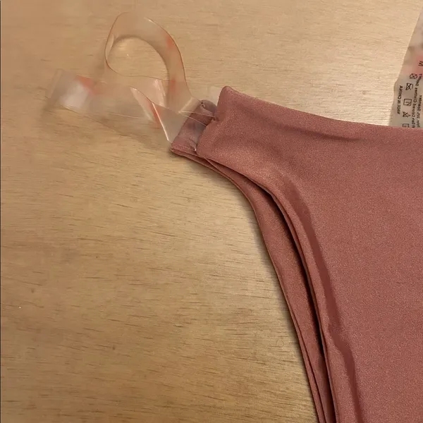 SheIn Free with Bundle only!! New Women’s Bikini 👙 Bottoms Tan Mauve Gold Pink medium - Image 3