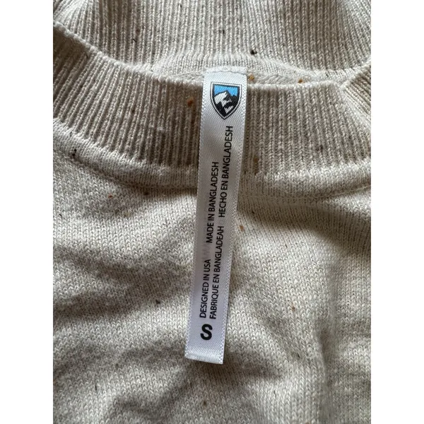 Kuhl Women Size Small Valencia Sweater Speckled Knit Crewneck Colorblock READ‎ - Image 3