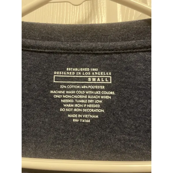 47 Brand WOMENS BLUE VIRGINIA CAVALIERS FINELINE FRANKIE TEE SMALL - Image 2