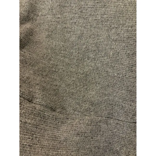 Beyond Yoga Cut Out V Drape Back Detail Long Sleeve Metallic Gold Cream Size XS - Image 5