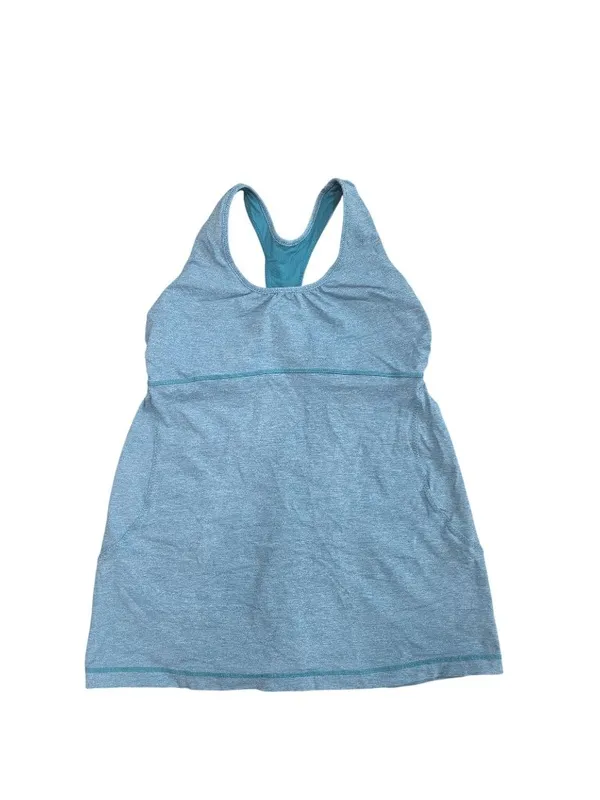Lululemon Athletica Blue Racerback Tank Top Built-In Bra Size 12 - Image 2