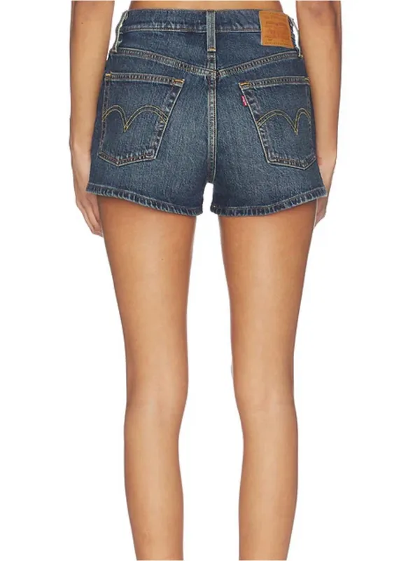 Levi’s Woman’s 501 C Curve Short Dark Wash Denim W24 Festival Coastal Cowgirl - Image 2
