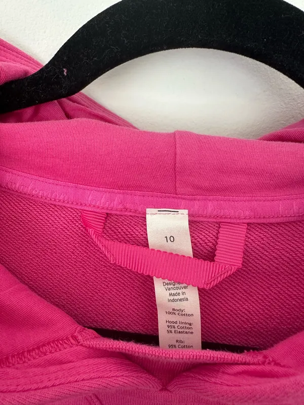 Lululemon All Yours Cropped Hoodie Sonic Pink 10 - Image 3