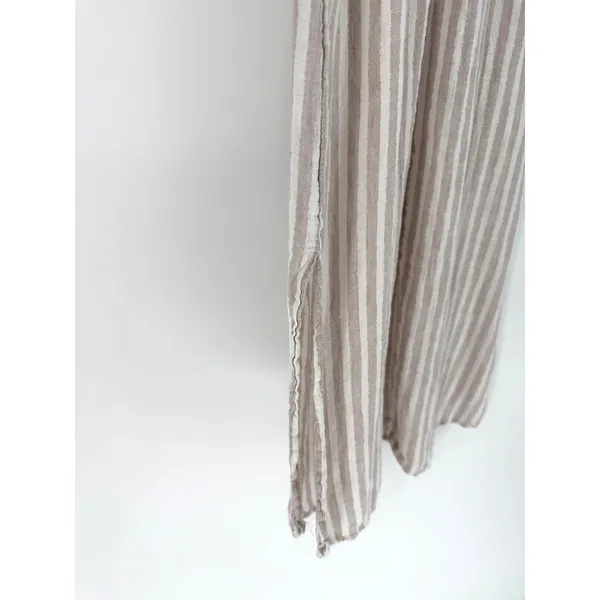 Rachel Ashwell Linen Blend‎ S, Striped Braided Racerback Midi Dress Boho Beach - Image 3