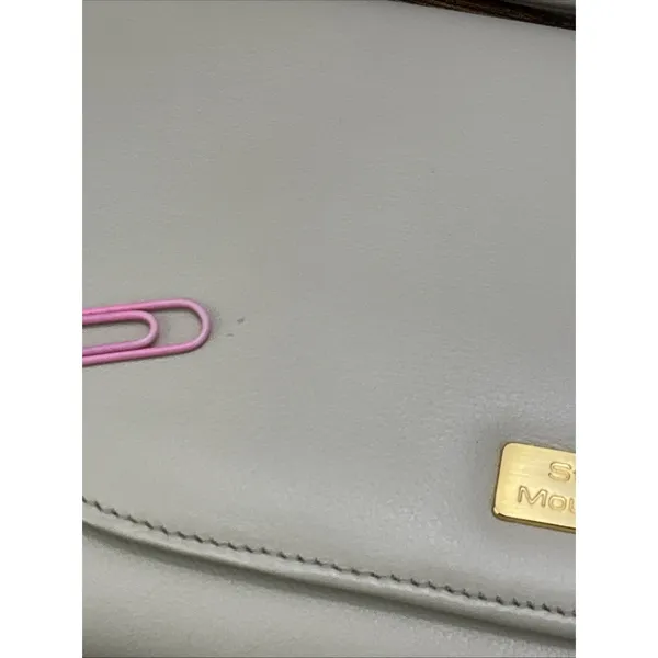 Stone Mountain‎ Cream Crossbody Wallet/Purse Gold Hardware With Check Book - Image 4