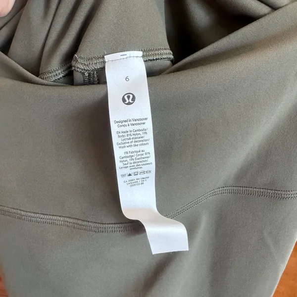 Lululemon Nulu Slim-Fit High-Rise Midi Skirt Army Green Size 6 NWOT - Image 4