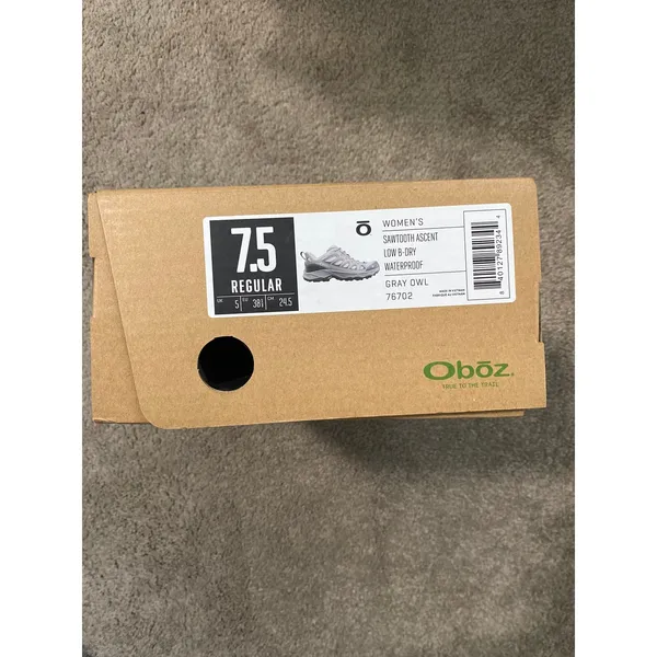 Oboz Sawtooth Ascent Low Waterproof Hiking Shoes Women’s 7.5 New - Image 3