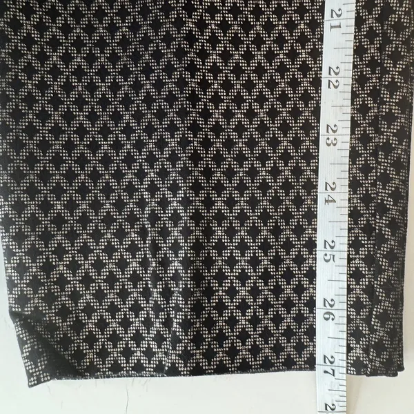 89th & Madison Pants Women 12 Black Gold Geometric Straight Leg Stretch Trouser - Image 11