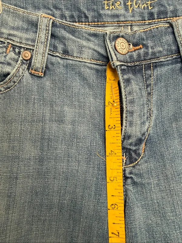 Old Navy Blue Boyfriend Jeans - Mid Wash - Image 6