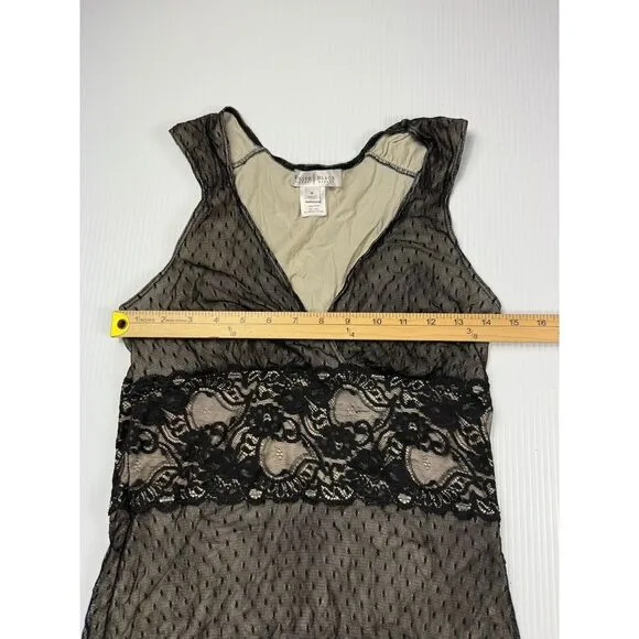 White House Black Market Elegant Black Lace‎ Overlay Cocktail Dress Size M - Image 3