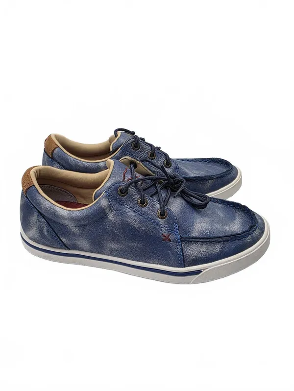 Twisted X Kicks Leather Shoes Loafers Sneakers Womens 7 Blue Lace Up casual - Image 3
