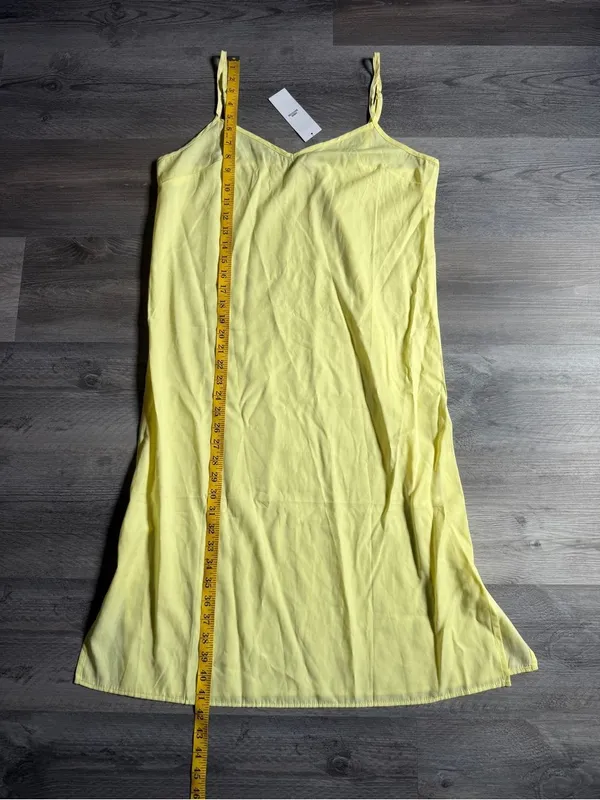 Urban Outfitters Yellow Midi Slip Dress NEW Large Adjustable Summer - Image 10