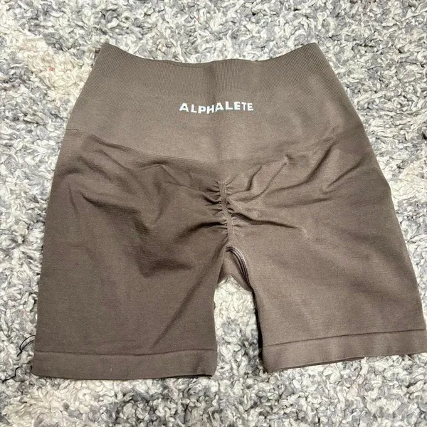 Alphalete Mocha Amplify Shorts - Image 2