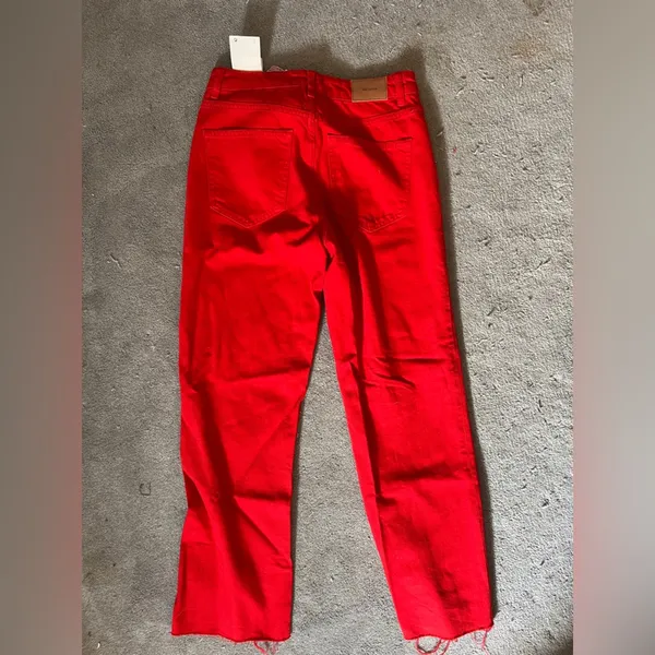 Zara mid rise straight jeans - Image 3