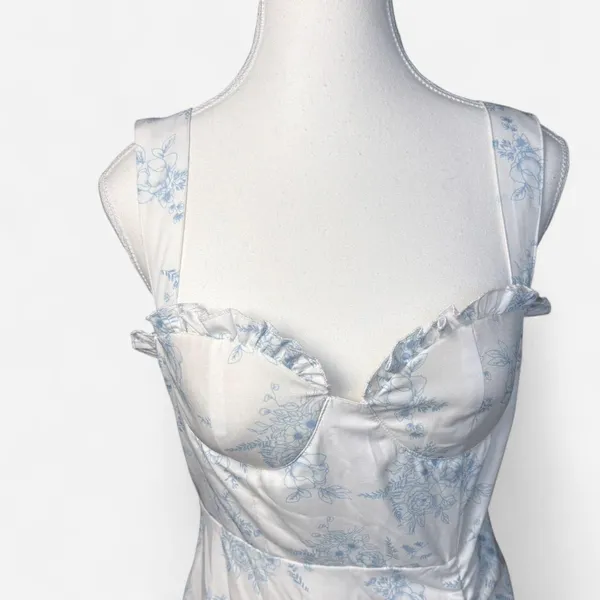 Cider midi floral dress white - Image 3