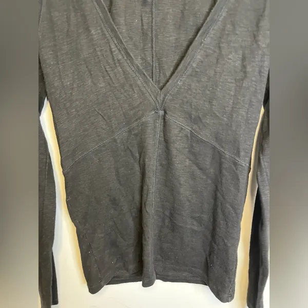 Free People Thick Cotton Blend Fitted Long Sleeve Lg - Image 7