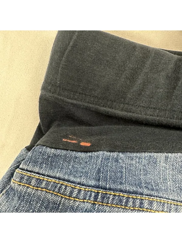 Oh Baby By Motherhood Maternity Bootcut Jeans Size Large Blue Stretch Denim - Image 2