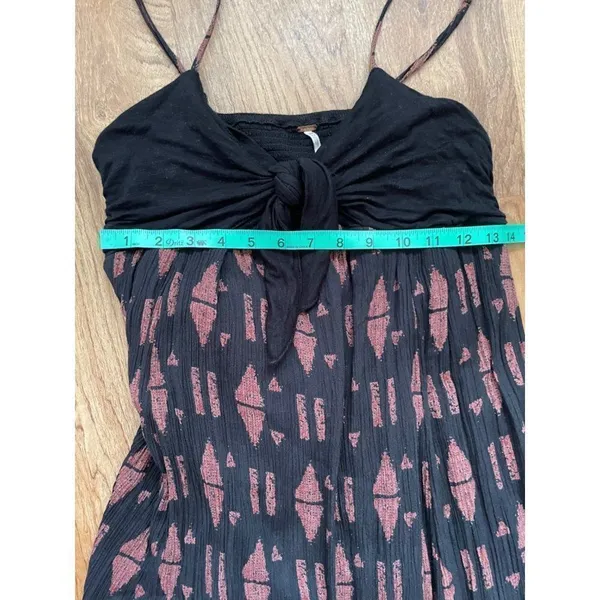 Free People totally tubular brown black‎ maxi dress Sz S - Image 6
