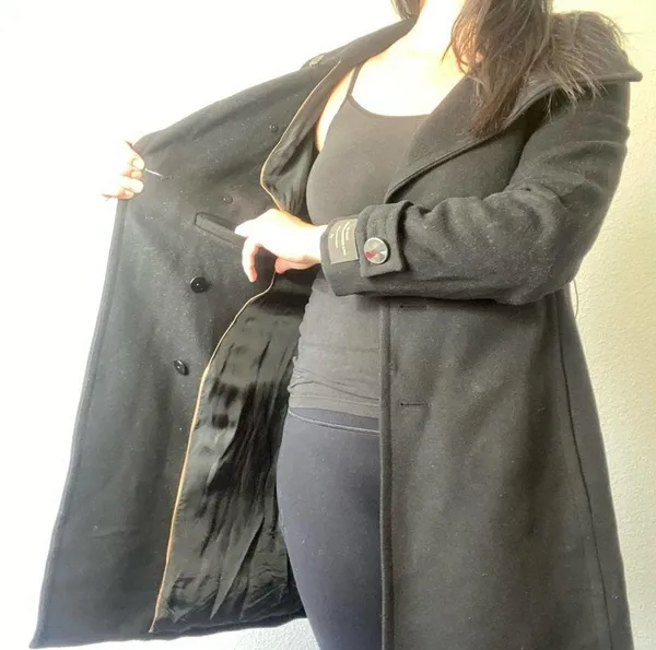 Aritzia Babaton Cashmere Wool Longline Coat Size Small - Image 7