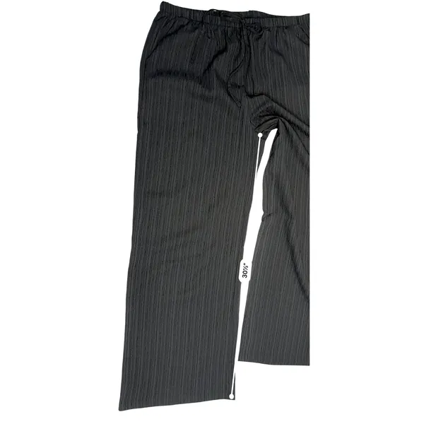Women's Crinkle Wide Leg Slacks‎ XXL Lightweight Summer Black NEW - Image 7