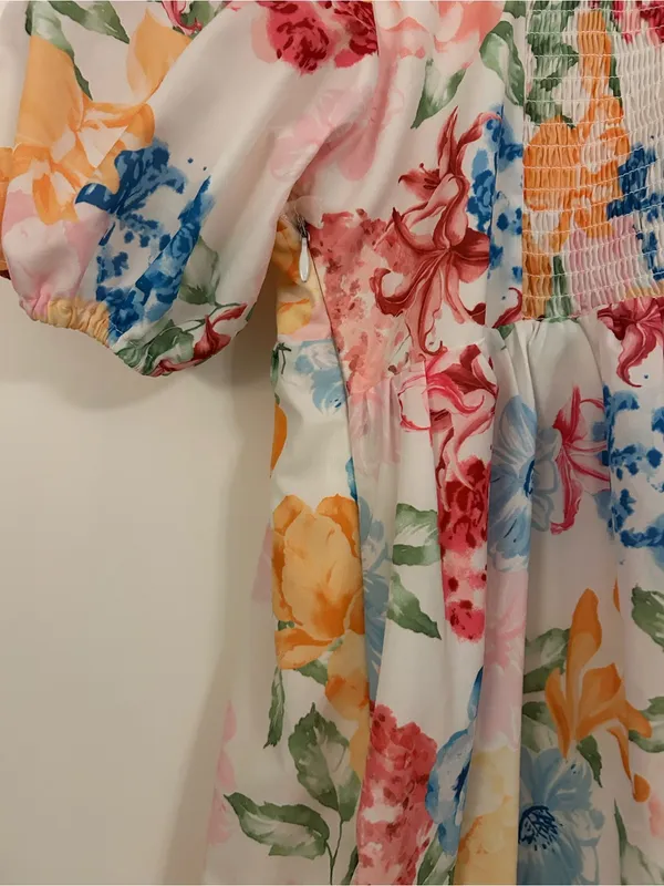 SundayUp Floral Mini Sun Dress Women’s Large - Image 5