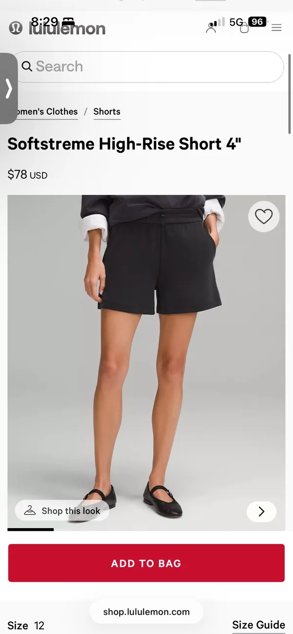 Lululemon Softstreme High-Rise Shorts 4" 4 - Image 5
