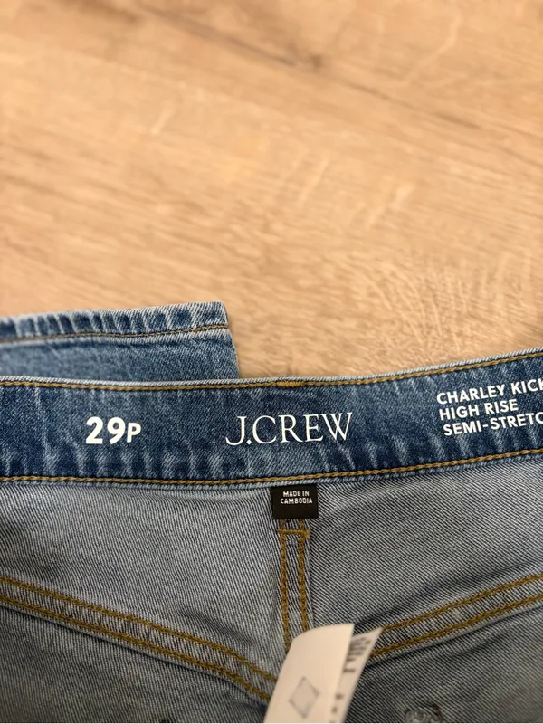 J. Crew Charley Kickout Crop High Rise Semi Stretch - Image 3