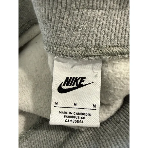 Nike Womens Sportswear Essential Fleece Joggers Gray High Rise Pants M 4070 - Image 4