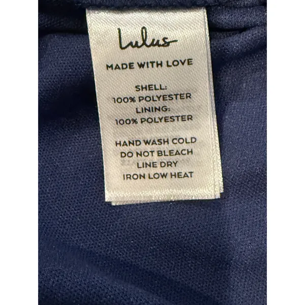 NWT Lulus Memorable Entrance Strapless Satin Pleated Maxi Dress L Dark Blue - Image 11