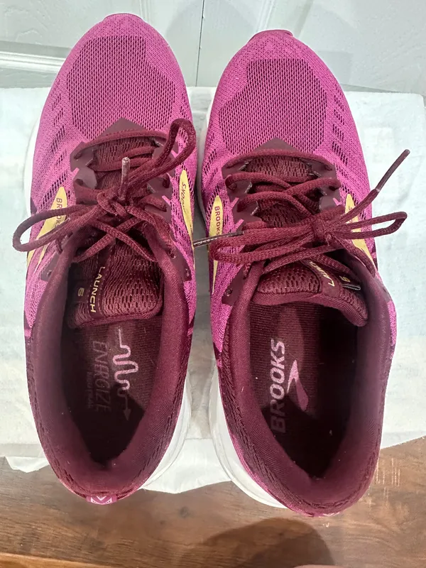 Brooks Launch 6 Running Shoes Beetroot Pink Gold Women's Size 9 Medium B - Image 8