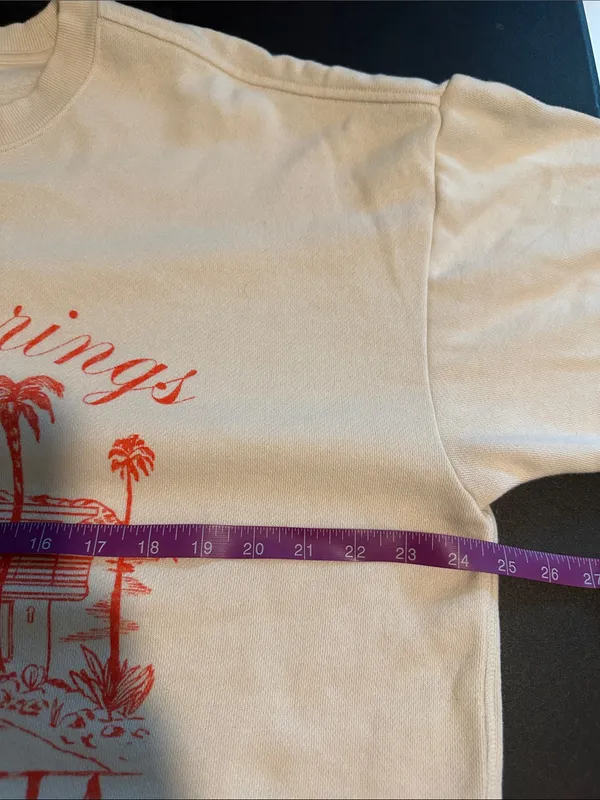 PINK Victoria's Secret Cream crewneck Palm Springs California - Image 6