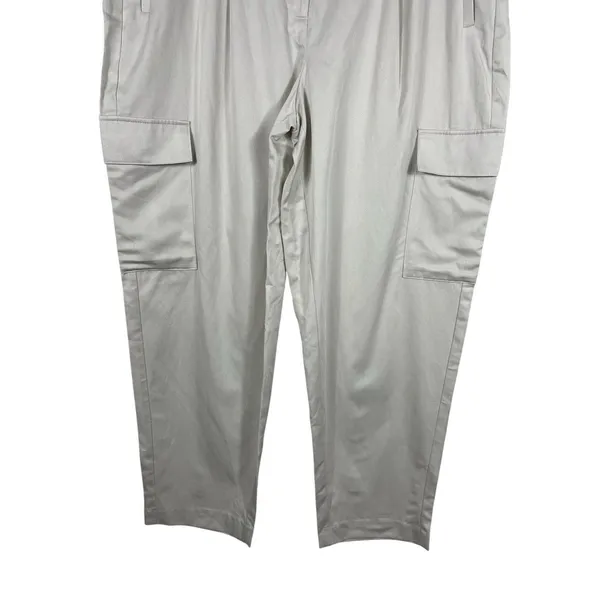 Old Navy Taylor Straight Trouser XL Beige Extra High Rise Baggy Cargo Pants NWT - Image 3
