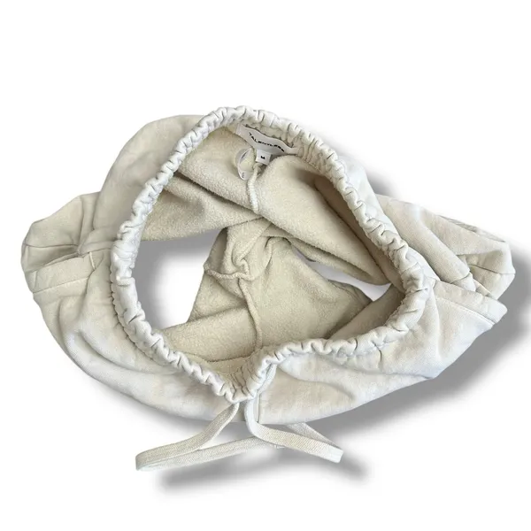 Talentless 100% Cotton Fleece Lounge Shorts Women’s Medium Cream Off White‎ - Image 7