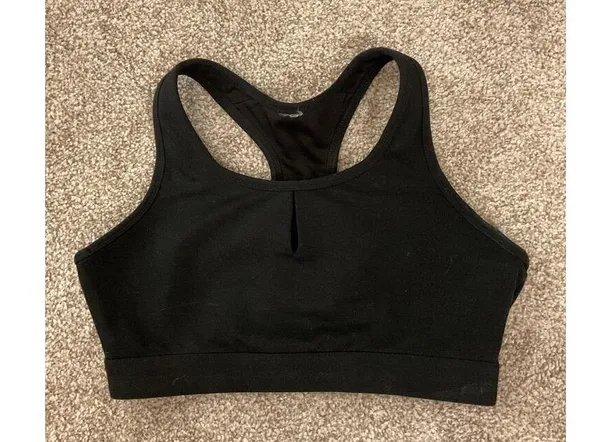 Fabletics Black Sylvia Keyhole High Impact Sports Bra, S - Image 3