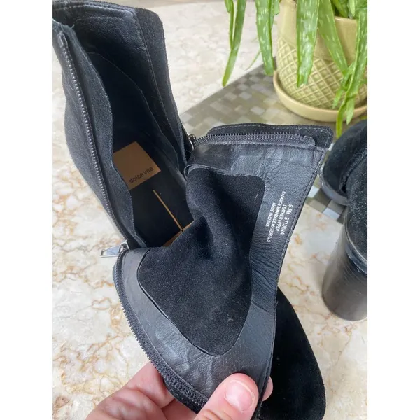Dolce Vita Stunna black suede ankle boots size 9.5 - Image 7