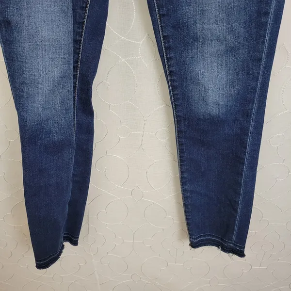 Articles of Society Womens Jeans Size 25 Blue Cropped Mid Rise Skinny Fit Button - Image 4