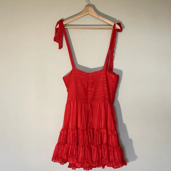 Ruffled Red Dress from Cider - Image 5