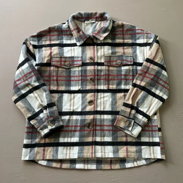 Newbury Kustom Tartain Plaid Flannel Over Shirt Jacket - Image 3