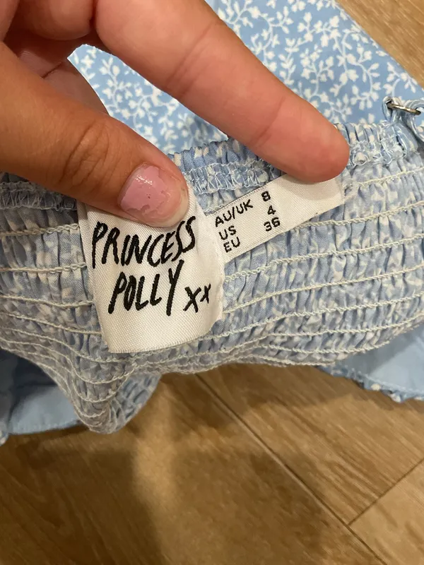 Princess Polly Floral Top Crop - Image 3