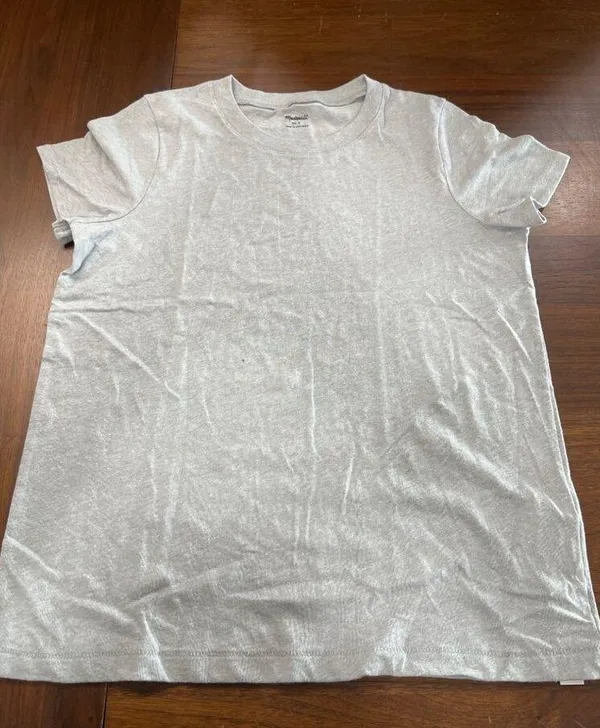 Madewell Northside Vintage Tee in Light Heather Grey Small New Womens Tshirt Top - Image 4