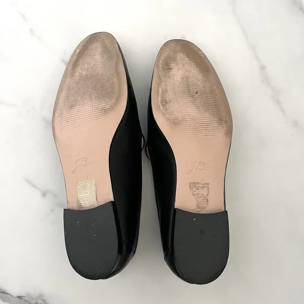 J.Crew Cecile Leather Smoking Slippers Loafers Black 7 Minimalist Classic Flats - Image 10