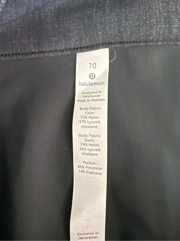 Lululemon Here to There Pants Size 10 Black Pull On Stretch 28” Inseam - Image 7