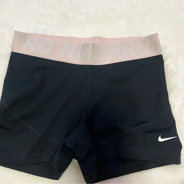 Nike Women's Black Pro Shorts - Image 2