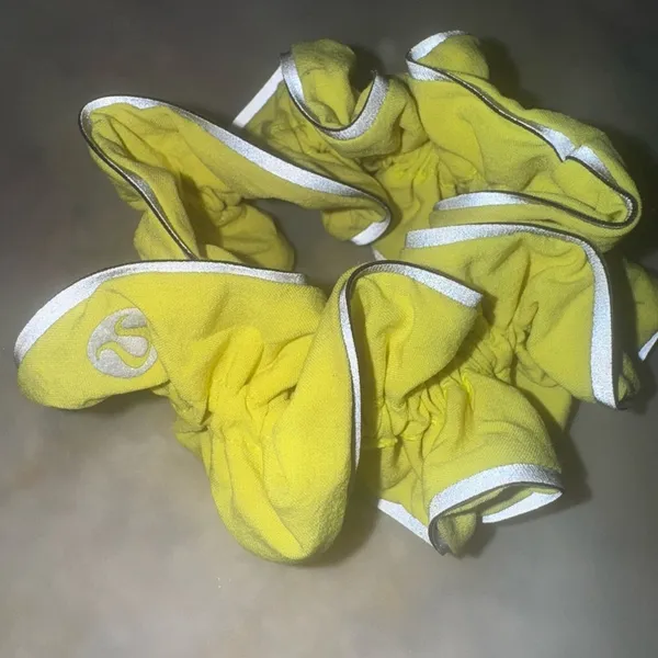 Lululemon Athletica Yellow Hair Scrunchie - Image 2