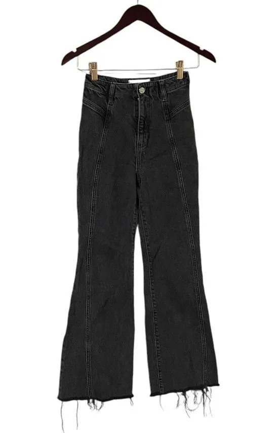 FREE PEOPLE We The Free Florence High Rise Flare Black Jeans - Image 7